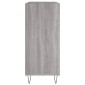 vidaXL Δισκοθήκη Γκρι Sonoma 84,5 x 38 x 89 εκ. από Επεξεργασμένο Ξύλο