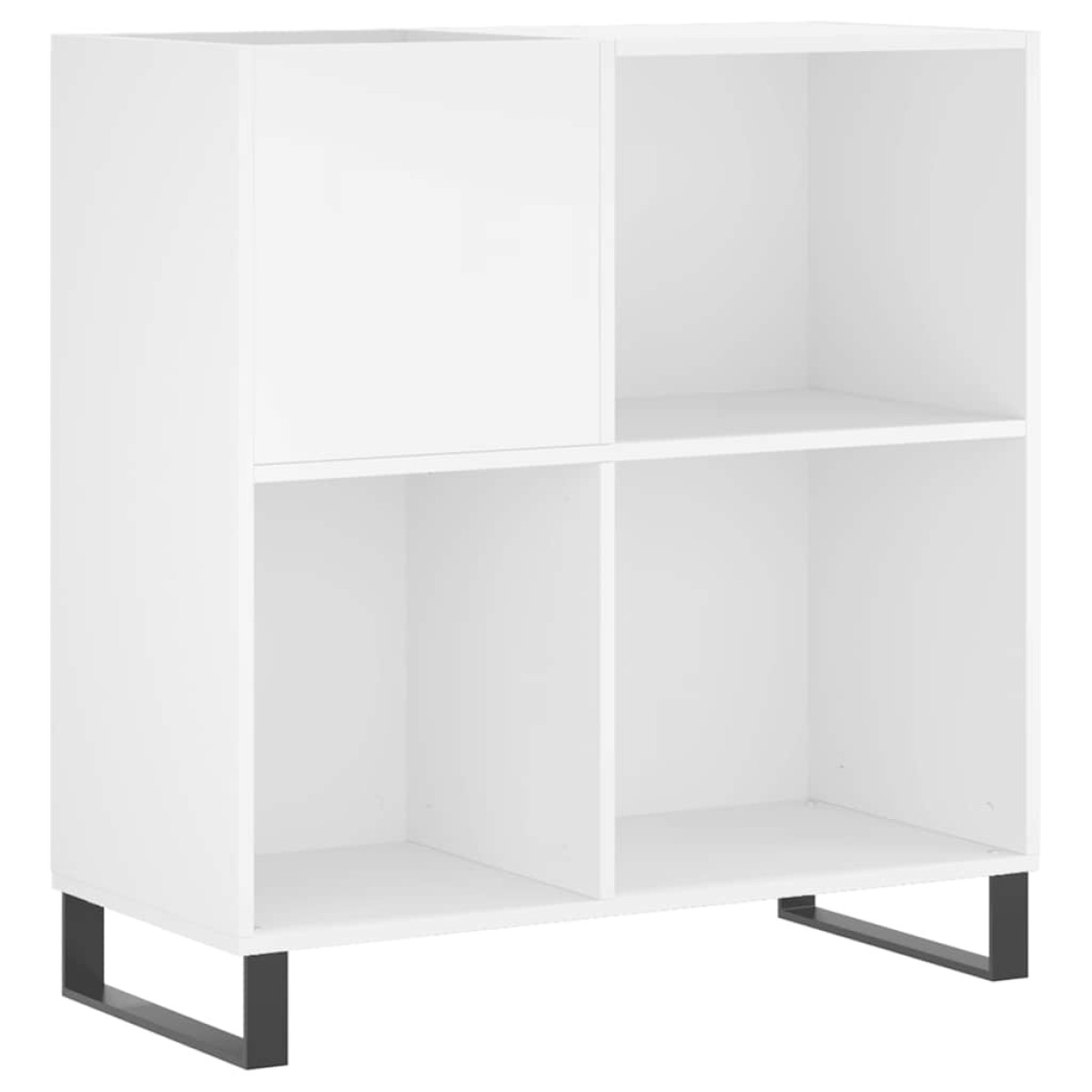 vidaXL Έπιπλο Δίσκων Λευκό 84,5 x 38 x 89 εκ. από Επεξεργασμένο Ξύλο