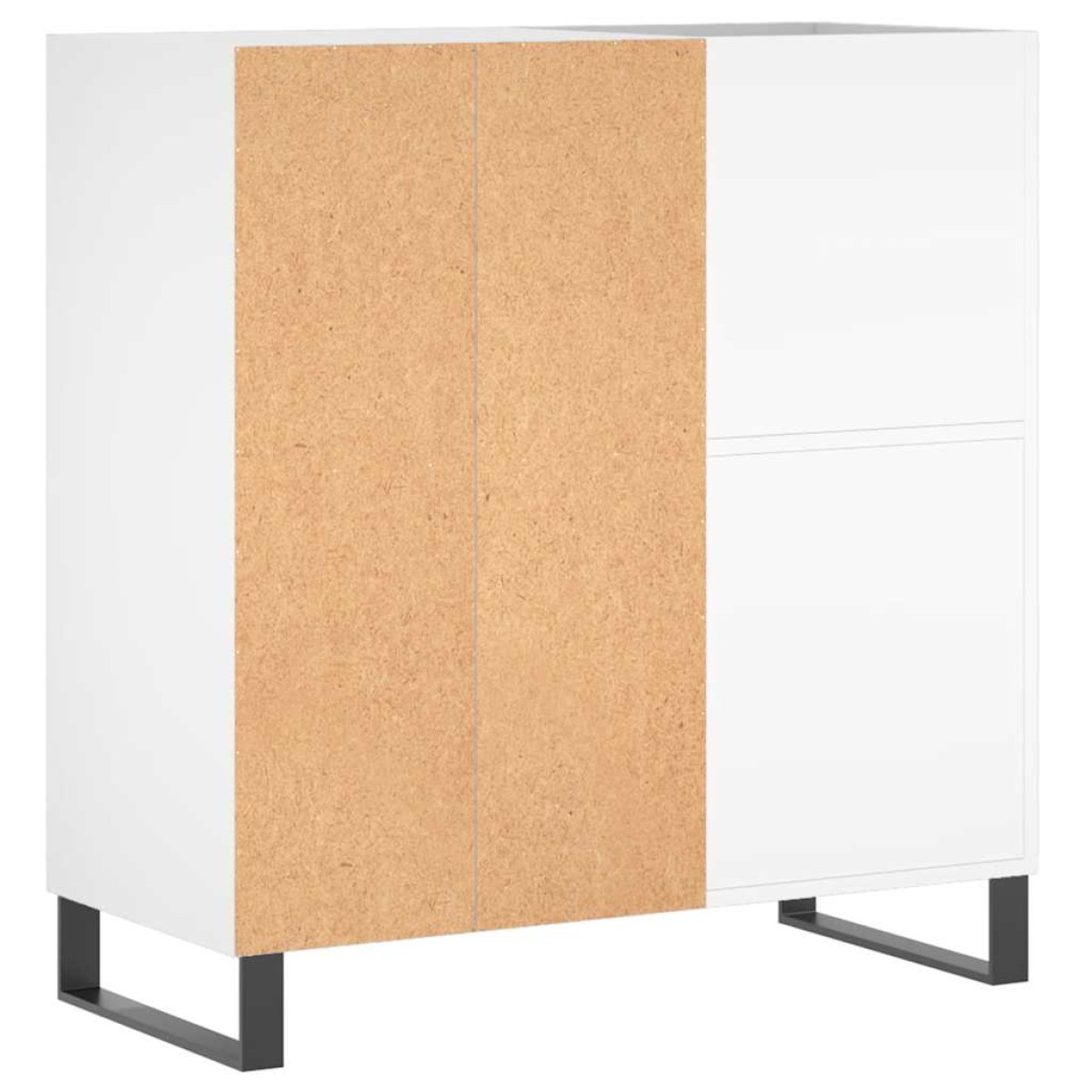 vidaXL Έπιπλο Δίσκων Λευκό 84,5 x 38 x 89 εκ. από Επεξεργασμένο Ξύλο