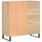 vidaXL Δισκοθήκη Sonoma Δρυς 84,5 x 38 x 89 εκ. από Επεξεργασμένο Ξύλο