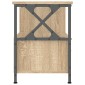 vidaXL Έπιπλο Τηλεόρασης Sonoma Δρυς 90x33x45 εκ. Επεξ. Ξύλο/Σίδερο