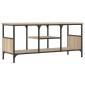 vidaXL Έπιπλο Τηλεόρασης Sonoma Δρυς 100x35x45 εκ. Επεξ. Ξύλο/Σίδερο