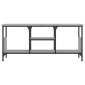 vidaXL Έπιπλο Τηλεόρασης Sonoma Γκρι 100x35x45 εκ. Επεξ. Ξύλο/Σίδερο
