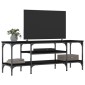 vidaXL Έπιπλο Τηλεόρασης Μαύρο 121 x 35 x 45 εκ. Επεξεργ. Ξύλο/Σίδερο