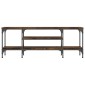 vidaXL Έπιπλο Τηλεόρασης Καπνιστή Δρυς 121x35x45 εκ. Επεξ. Ξύλο/Σίδερο