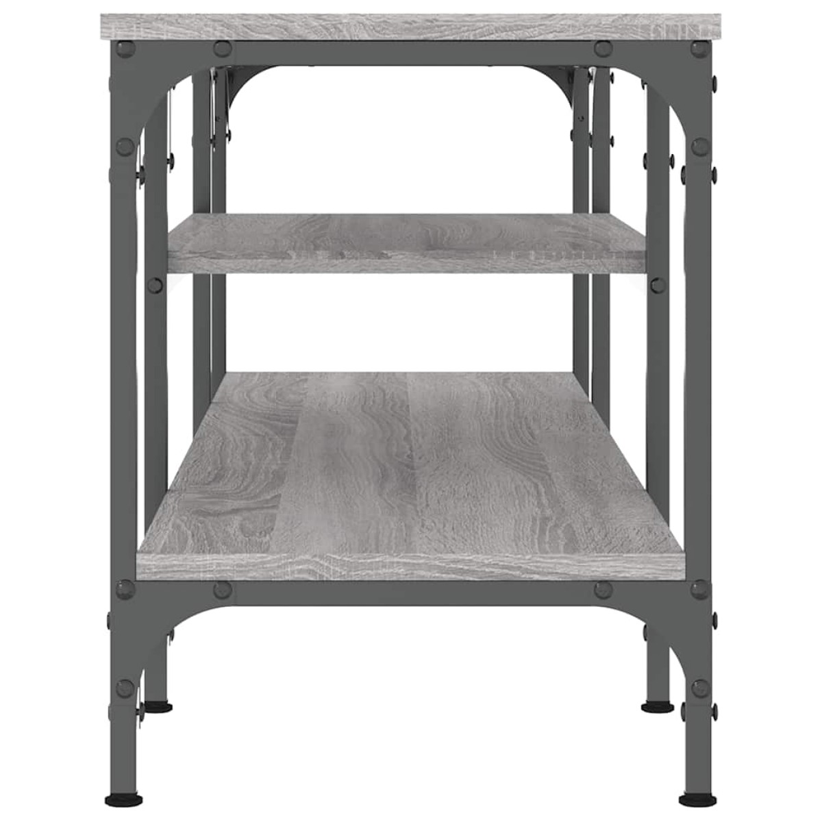 vidaXL Έπιπλο Τηλεόρασης Sonoma Γκρι 121x35x45 εκ. Επεξ. Ξύλο/Σίδερο