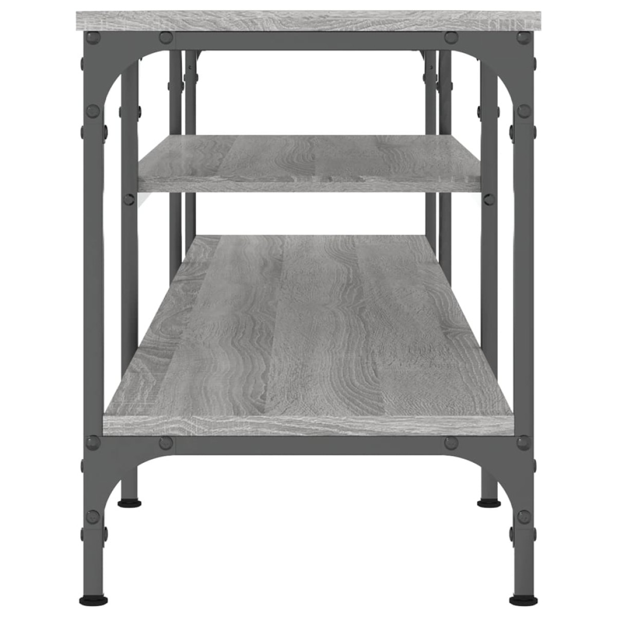 vidaXL Έπιπλο Τηλεόρασης Sonoma Γκρι 161x35x45 εκ. Επεξ. Ξύλο/Σίδερο