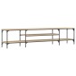 vidaXL Έπιπλο Τηλεόρασης Sonoma Δρυς 201x35x45 εκ. Επεξ. Ξύλο/Σίδερο