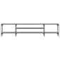 vidaXL Έπιπλο Τηλεόρασης Sonoma Γκρι 201x35x45 εκ. Επεξ. Ξύλο/Σίδερο