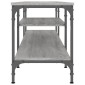 vidaXL Έπιπλο Τηλεόρασης Sonoma Γκρι 201x35x45 εκ. Επεξ. Ξύλο/Σίδερο
