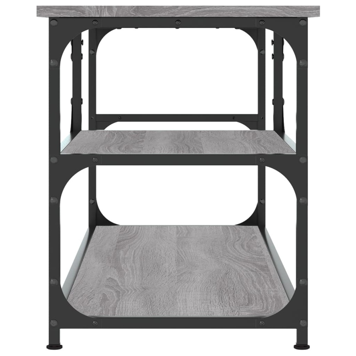 vidaXL Έπιπλο Τηλεόρασης Γκρι Sonoma 103x38x46,5 εκ. Επεξ. Ξύλο/Ατσάλι