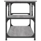 vidaXL Έπιπλο Τηλεόρασης Γκρι Sonoma 103x38x46,5 εκ. Επεξ. Ξύλο/Ατσάλι