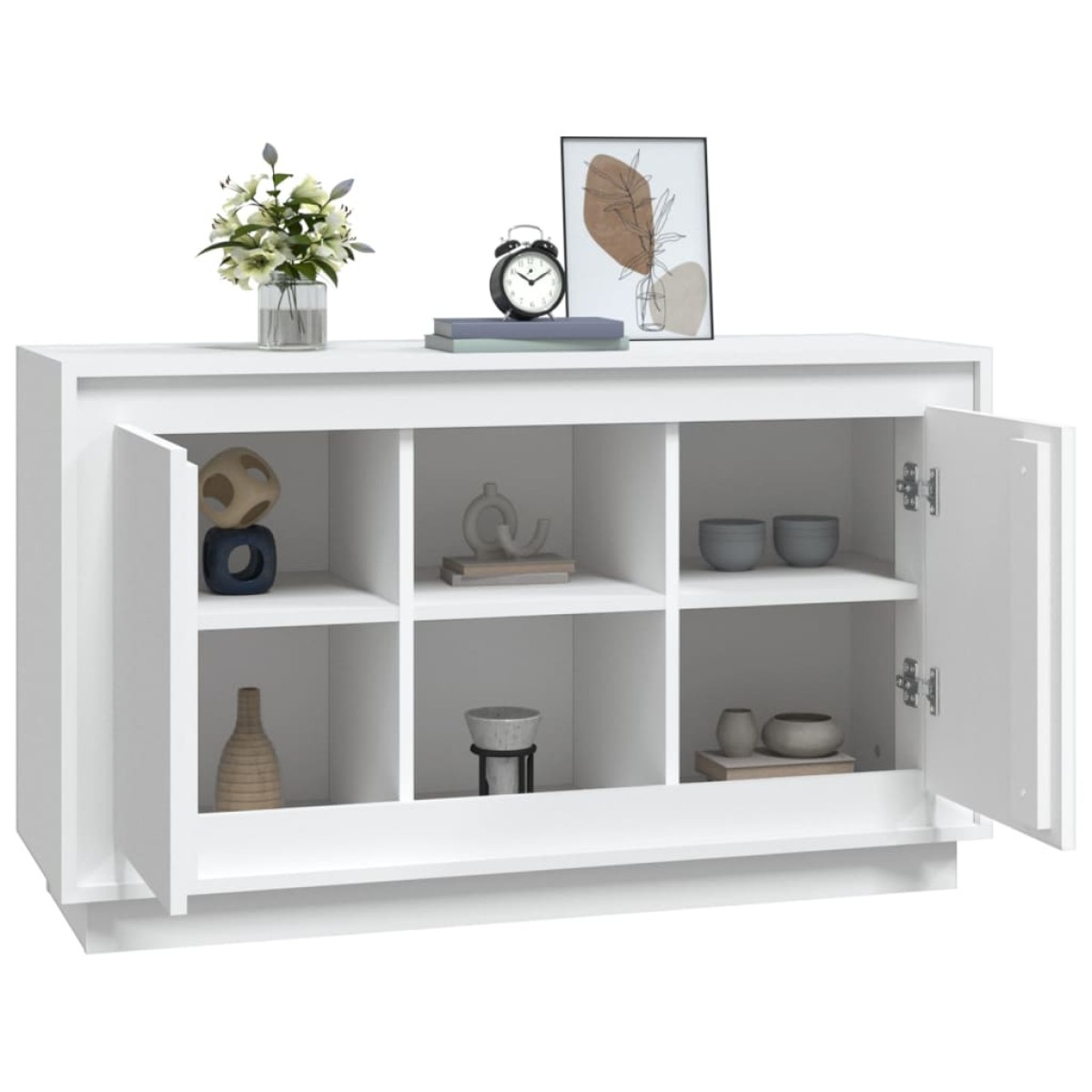 vidaXL Μπουφές Λευκός 102 x 35 x 60 εκ. από Επεξεργασμένο Ξύλο