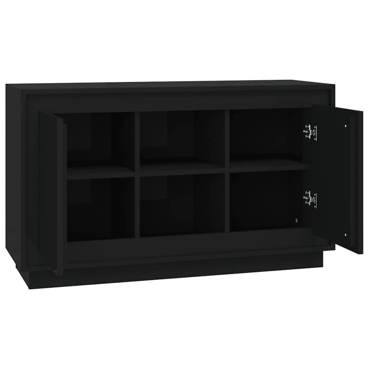 vidaXL Ντουλάπι Μαύρο 102 x 35 x 60 εκ. από Επεξεργασμένο Ξύλο