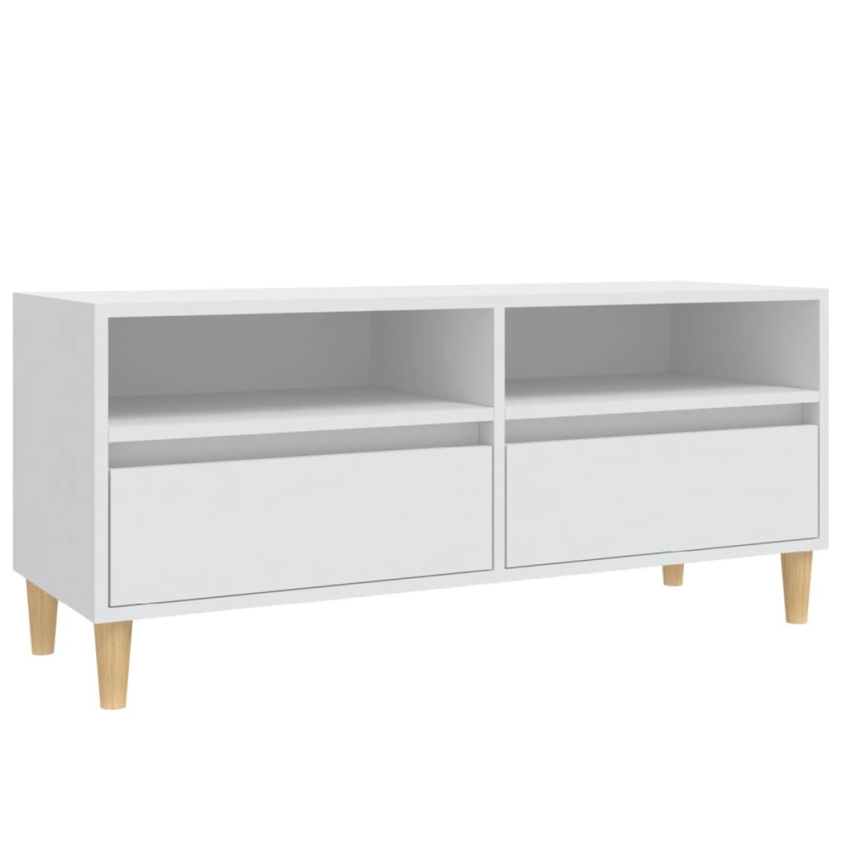 vidaXL Έπιπλο Τηλεόρασης Λευκό 100x34,5x44,5 εκ. Επεξεργασμένο Ξύλο