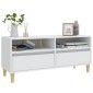 vidaXL Έπιπλο Τηλεόρασης Λευκό 100x34,5x44,5 εκ. Επεξεργασμένο Ξύλο