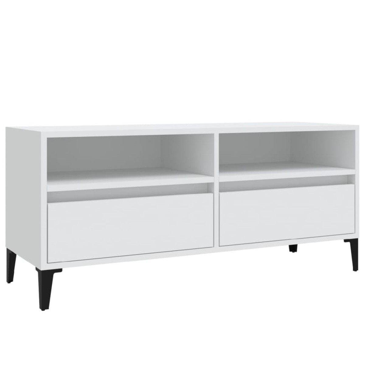 vidaXL Έπιπλο Τηλεόρασης Λευκό 100x34,5x44,5 εκ. Επεξεργασμένο Ξύλο