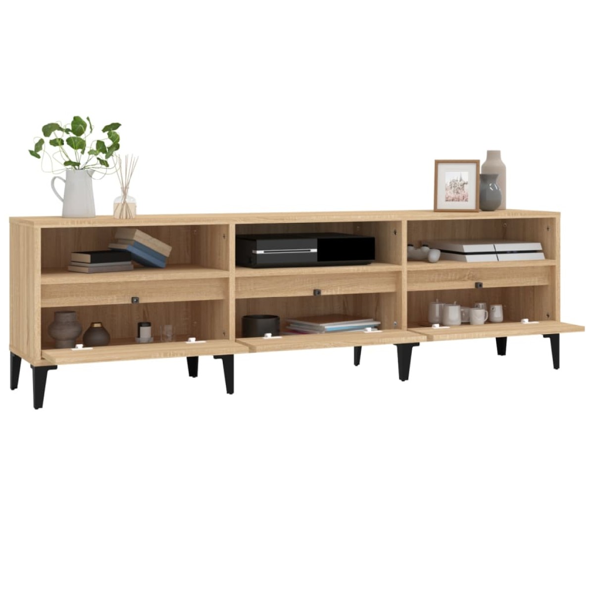 vidaXL Έπιπλο Τηλεόρασης Sonoma Δρυς 150x30x44,5 εκ. Επεξ. Ξύλο