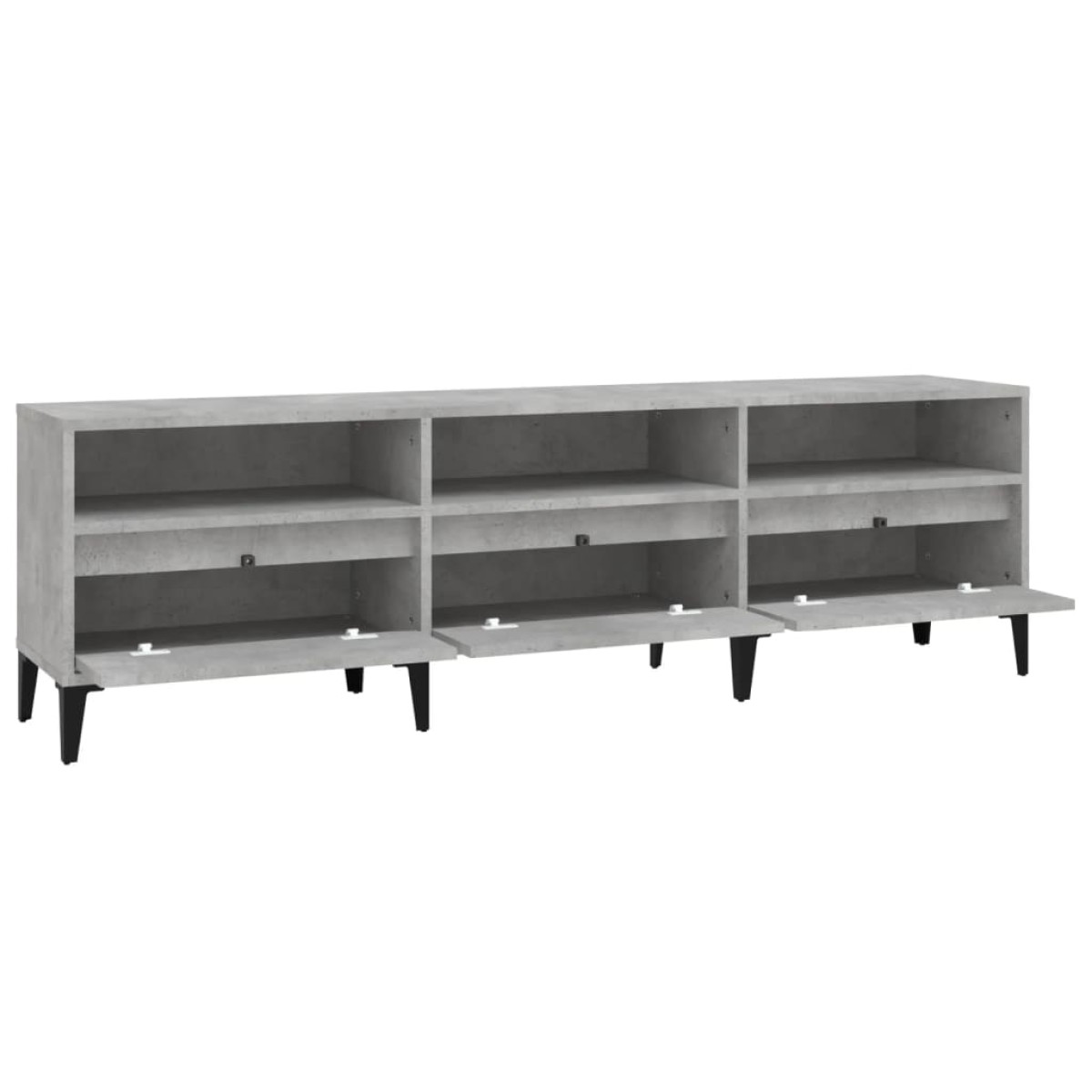 vidaXL Έπιπλο Τηλεόρασης Γκρι Σκυρ. 150x30x44,5 εκ. Επεξ. Ξύλο
