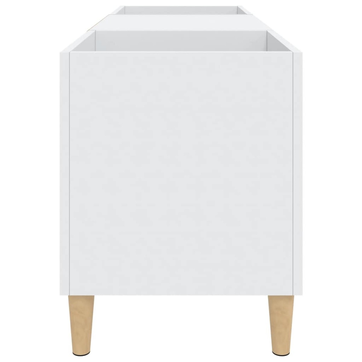 vidaXL Δισκοθήκη Λευκή 121 x 38 x 48 εκ. Επεξεργασμένο Ξύλο