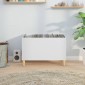 vidaXL Έπιπλο Δίσκων Λευκό 74,5 x 38 x 48 εκ. από Επεξεργασμένο Ξύλο