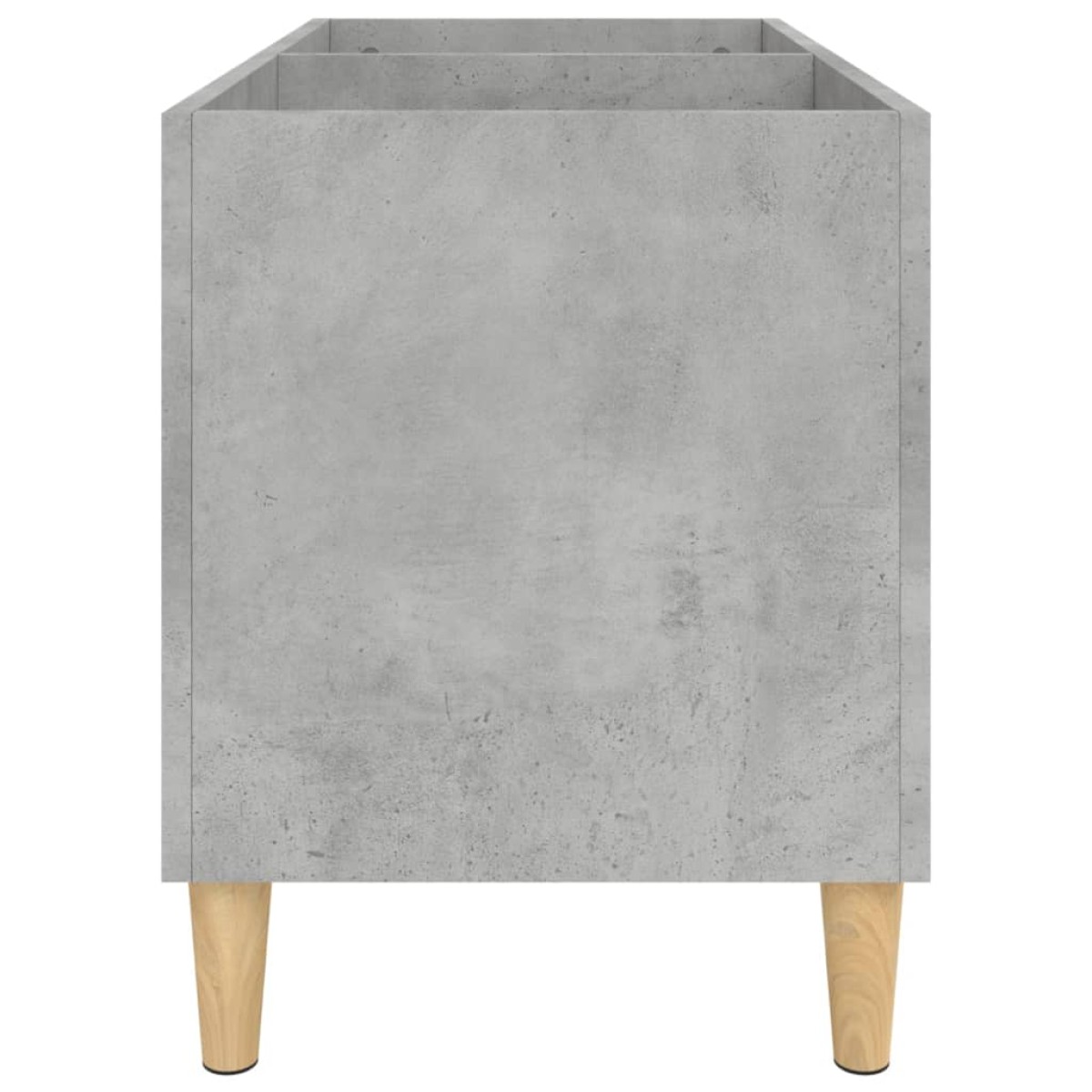 vidaXL Δισκοθήκη Γκρι Σκυροδέματος 74,5x38x48 εκ. Επεξεργασμένο Ξύλο