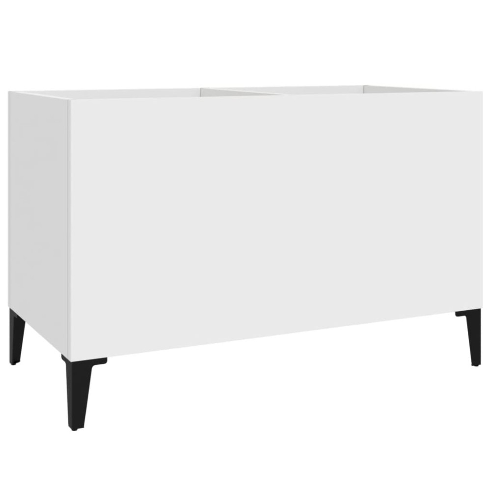vidaXL Έπιπλο Δίσκων Λευκό 74,5 x 38 x 48 εκ. από Επεξεργασμένο Ξύλο