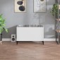 vidaXL Έπιπλο Δίσκων Λευκό 74,5 x 38 x 48 εκ. από Επεξεργασμένο Ξύλο