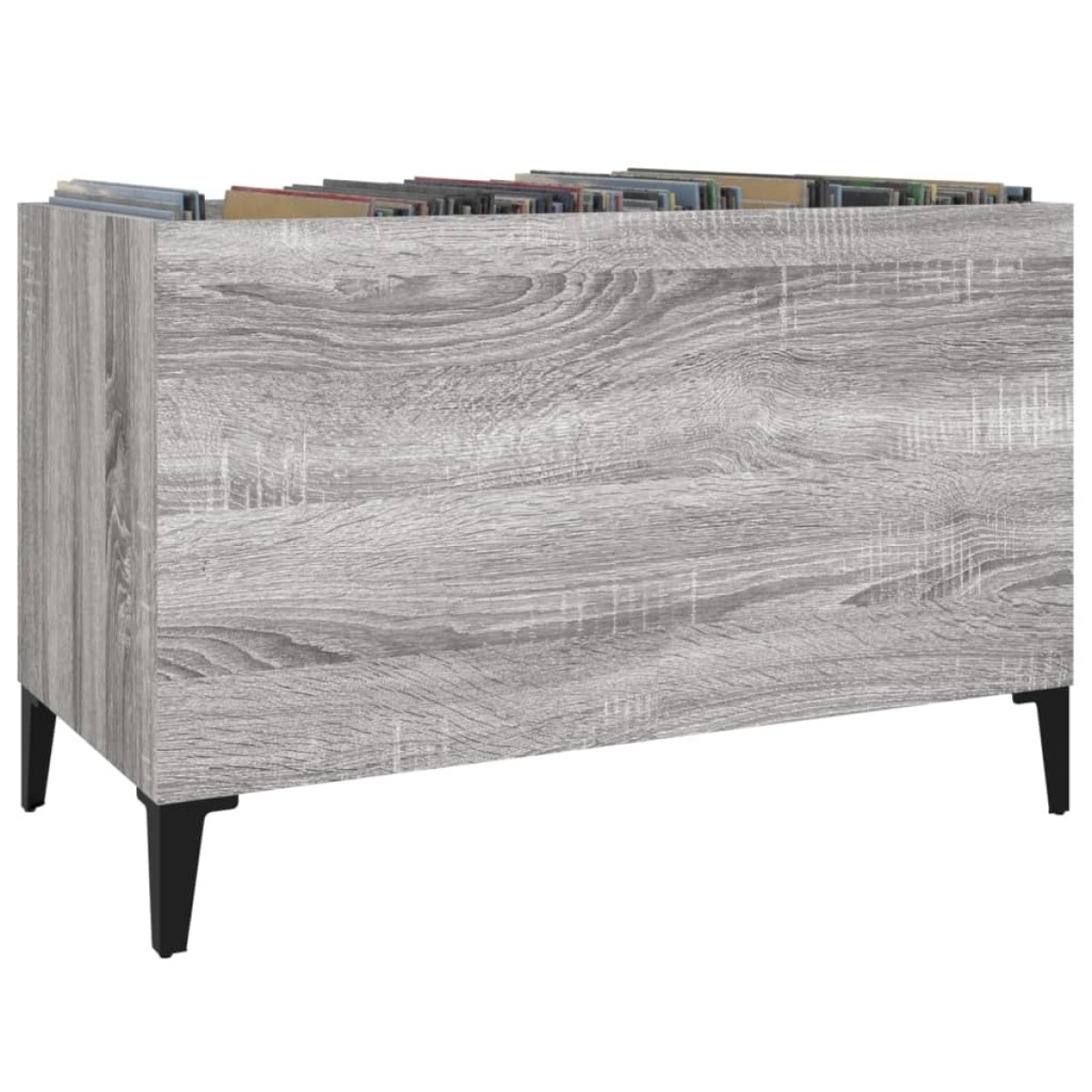 vidaXL Δισκοθήκη Γκρι Sonoma 74,5 x 38 x 48 εκ. από Επεξεργασμένο Ξύλο