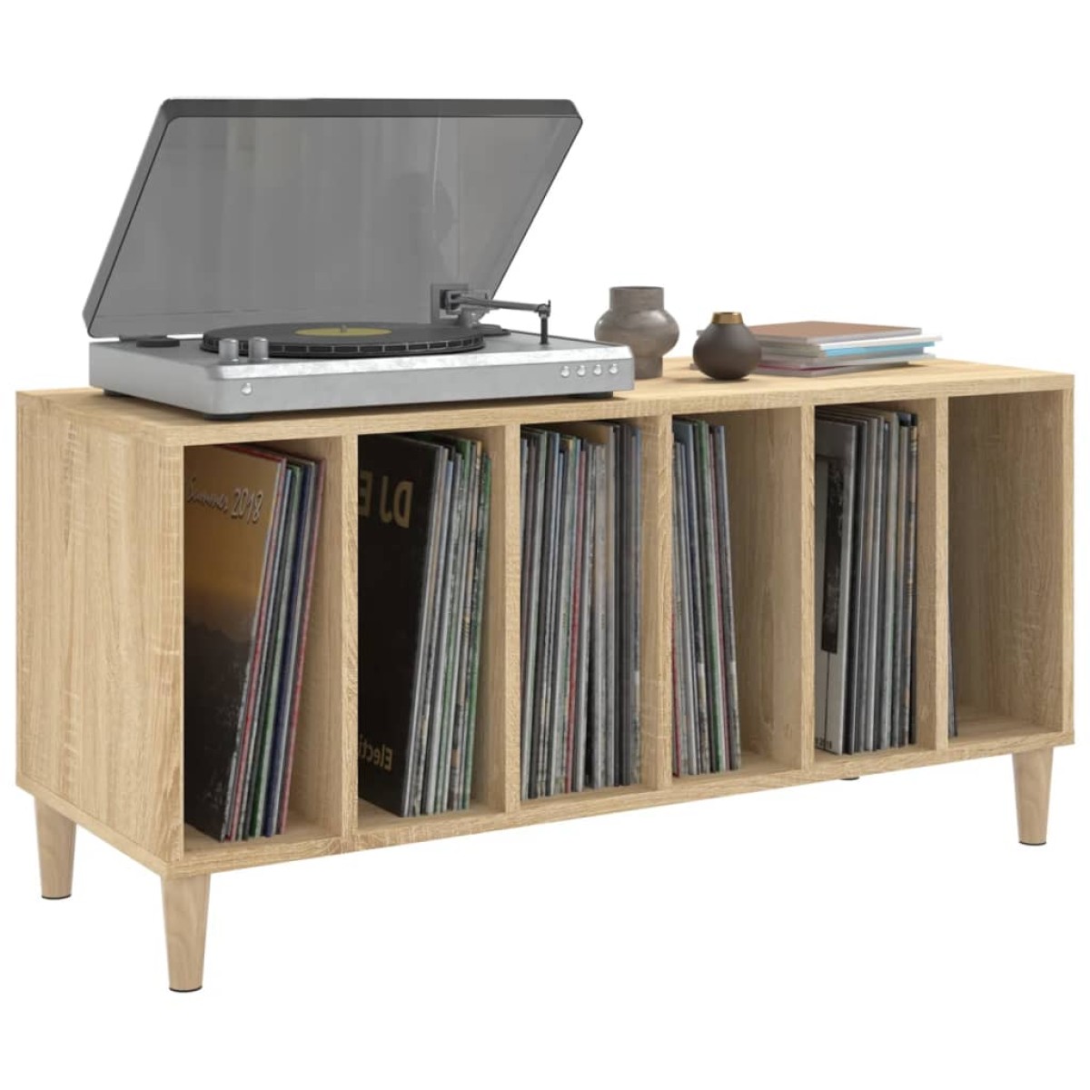 vidaXL Έπιπλο Δίσκων Sonoma Δρυς 100x38x48 εκ. από Επεξεργασμένο Ξύλο