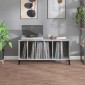 vidaXL Δισκοθήκη Γκρι Σκυροδέματος 100x38x48 εκ. Επεξεργασμένο Ξύλο