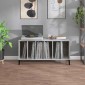 vidaXL Δισκοθήκη Γκρι Sonoma 100 x 38 x 48 εκ. από Επεξεργασμένο Ξύλο