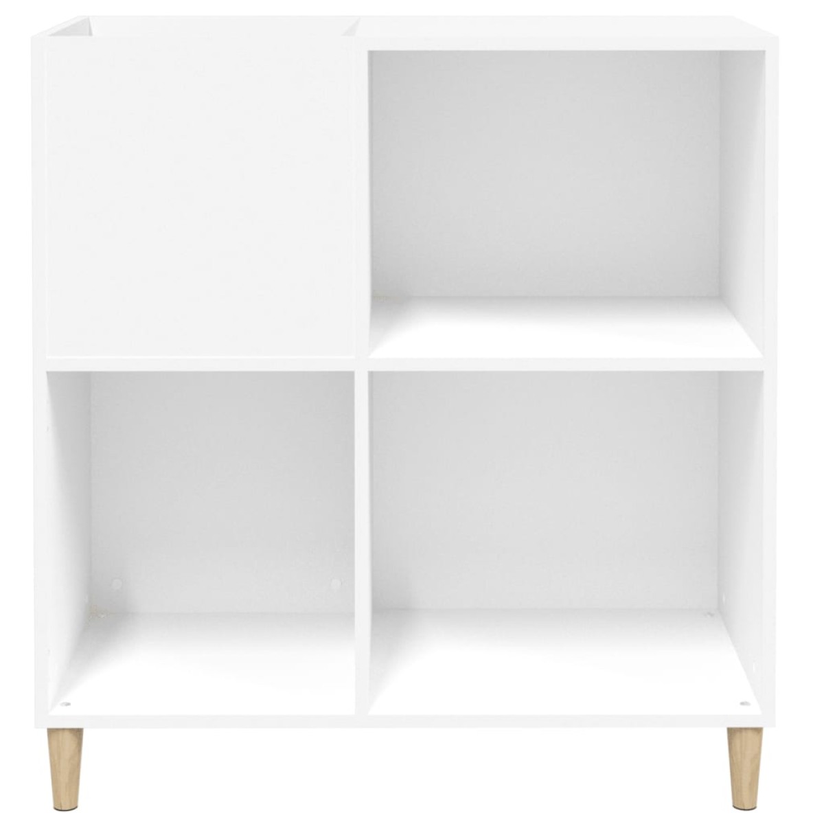 vidaXL Έπιπλο Δίσκων Λευκό 84,5 x 38 x 89 εκ. από Επεξεργασμένο Ξύλο