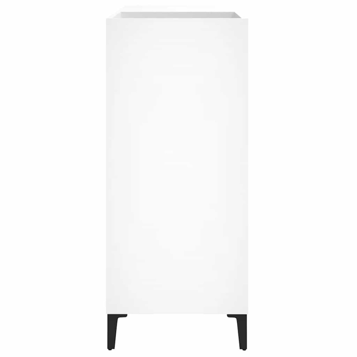 vidaXL Δισκοθήκη Λευκή 84,5 x 38 x 89 εκ. από Επεξεργασμένο Ξύλο