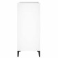 vidaXL Δισκοθήκη Λευκή 84,5 x 38 x 89 εκ. από Επεξεργασμένο Ξύλο