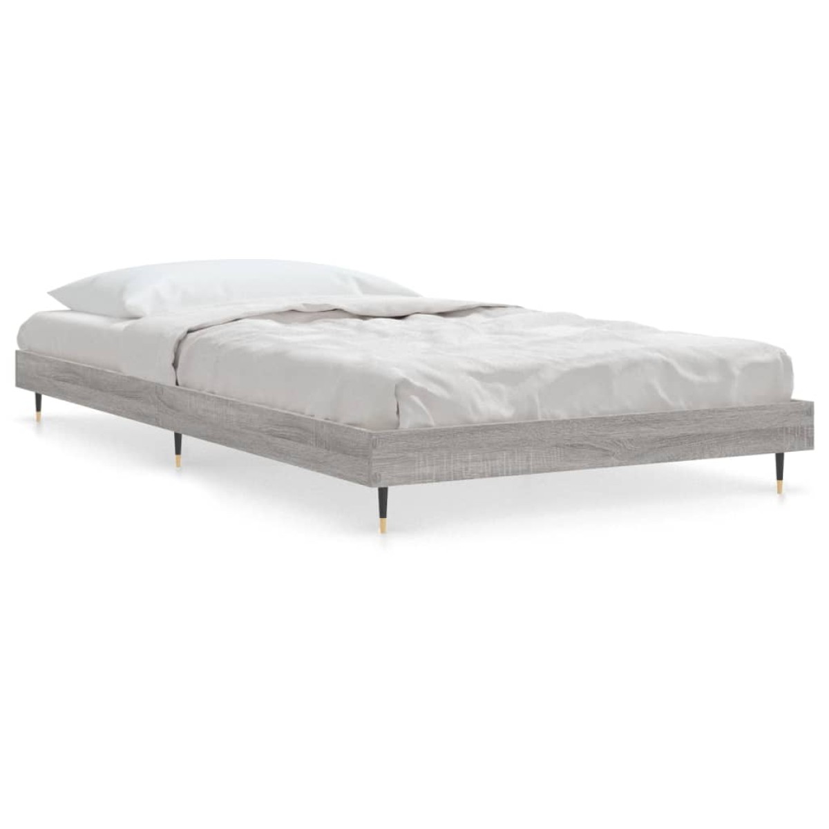 vidaXL Πλαίσιο Κρεβατιού Γκρι Sonoma 90x200 εκ. Επεξεργασμένο Ξύλο