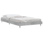 vidaXL Πλαίσιο Κρεβατιού Γκρι Σκυροδέματος 90 x 190 εκ. Επεξεργ. Ξύλο