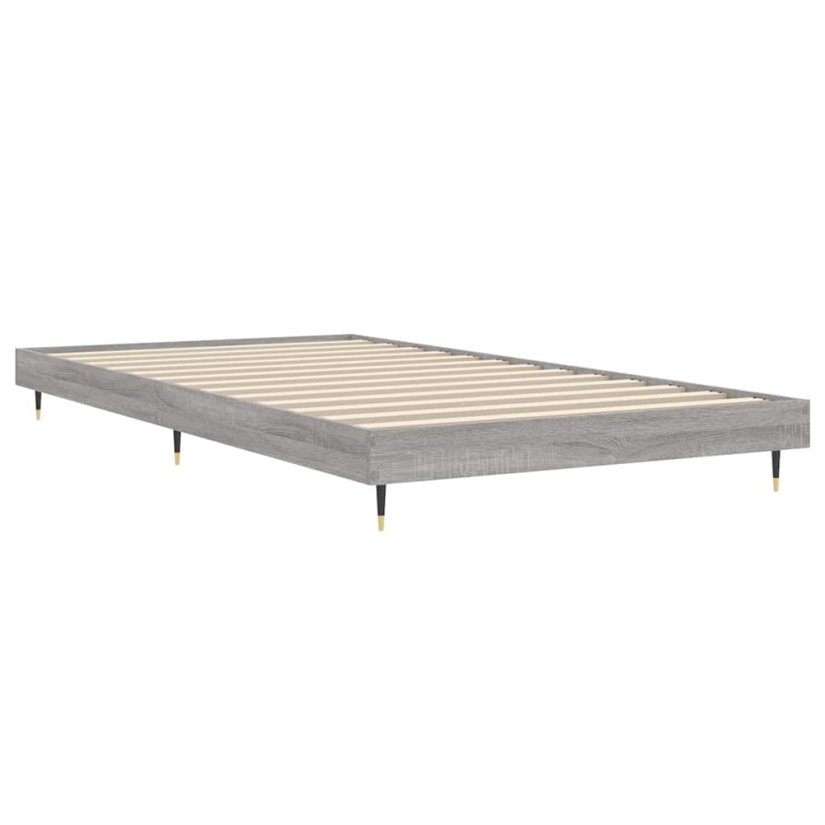 vidaXL Πλαίσιο Κρεβατιού Γκρι Sonoma 90 x 190 εκ. Επεξεργασμένο Ξύλο