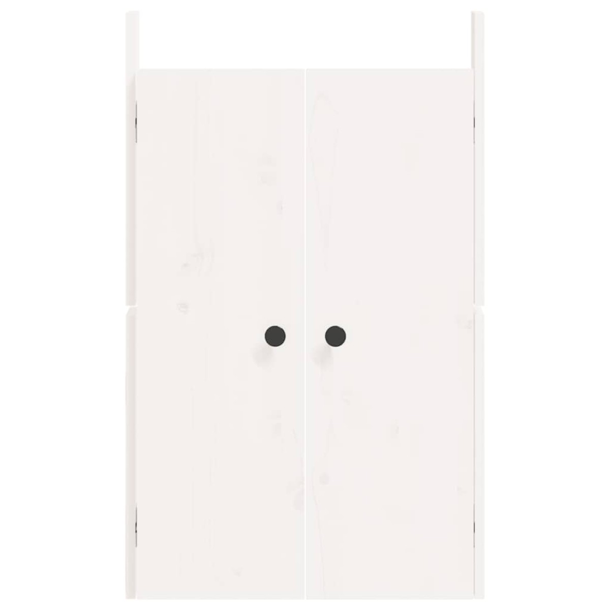 vidaXL Πόρτες Κουζίνας Εξ. Χώρου 2 τεμ. Λευκές 50x9x82 εκ. Μασίφ Πεύκο