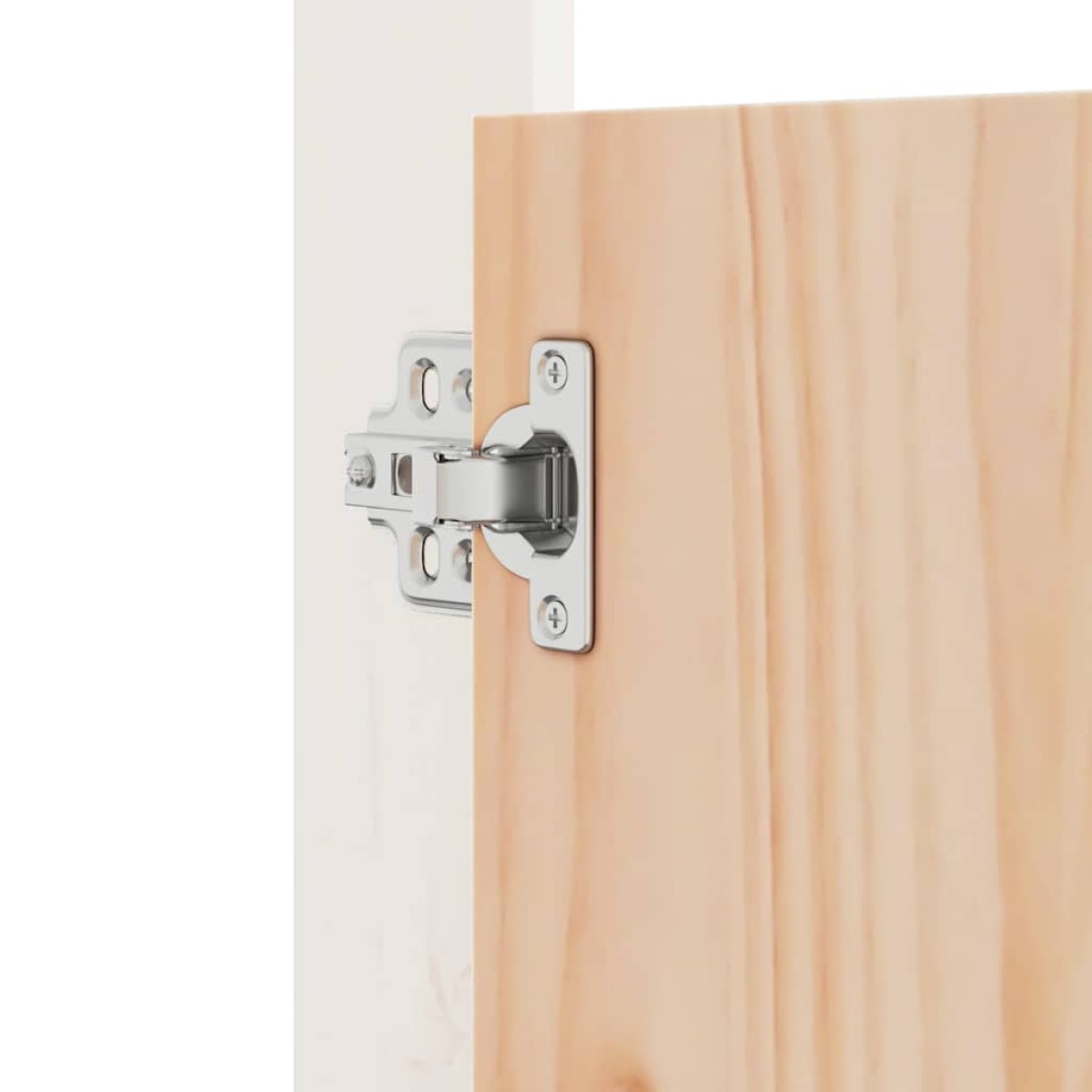 vidaXL Πόρτες Κουζίνας Εξ. Χώρου 2 τεμ. Λευκές 50x9x82 εκ. Μασίφ Πεύκο