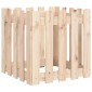 vidaXL Ζαρντινιέρα με Σχέδιο Φράχτη 50 x 50 x 50 εκ. Μασίφ Ξύλο Πεύκου
