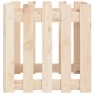 vidaXL Ζαρντινιέρα με Σχέδιο Φράχτη 50 x 50 x 50 εκ. Μασίφ Ξύλο Πεύκου