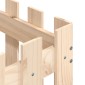 vidaXL Ζαρντινιέρα με Σχέδιο Φράχτη 60 x 60 x 60 εκ. Μασίφ Ξύλο Πεύκου