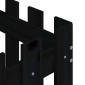 vidaXL Ζαρντινιέρα με Σχέδιο Φράχτη Μαύρη 60 x 60 x 60 εκ. Μασίφ Πεύκο