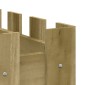 vidaXL Ζαρντινιέρα με Σχέδιο Φράχτη 100x50x50εκ. Εμποτισμ. Ξύλο Πεύκου