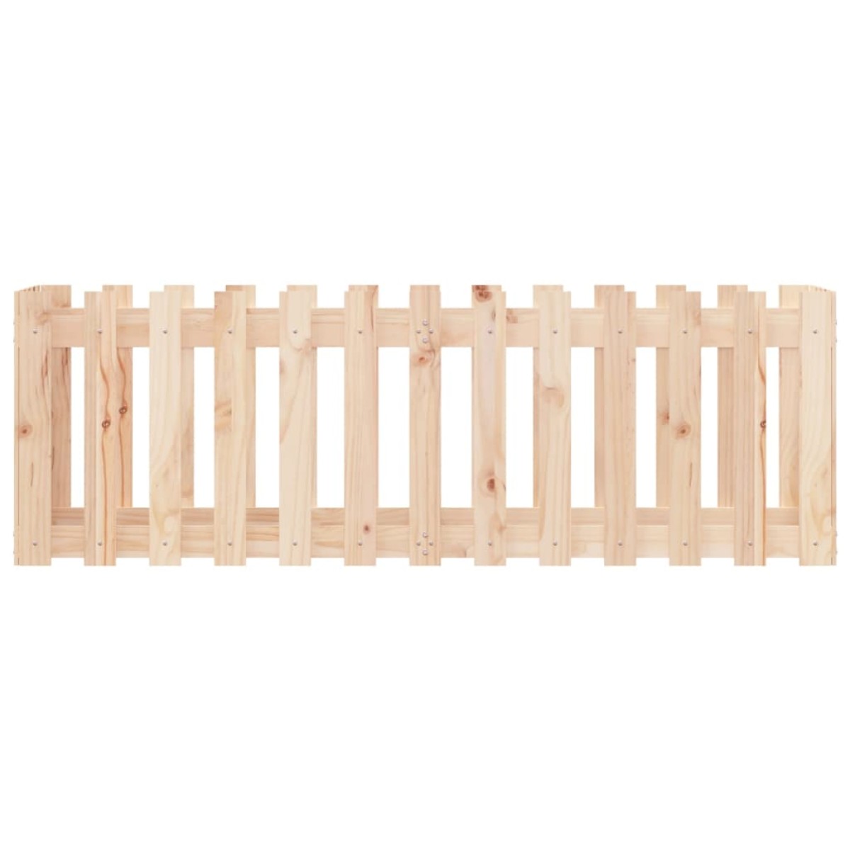 vidaXL Ζαρντινιέρα Υπερυψωμένη Σχ Φράχτη 150 x 50 x 50 εκ. Μασίφ Πεύκο