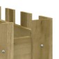 vidaXL Ζαρντινιέρα με Σχέδιο Φράχτη 150x50x50εκ. Εμποτισμ. Ξύλο Πεύκου