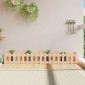 vidaXL Ζαρντινιέρα Υπερυψωμένη Σχ Φράχτη 200 x 30 x 30 εκ. Μασίφ Πεύκο