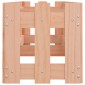 vidaXL Ζαρντινιέρα με Σχέδιο Φράχτη 200x30x30 εκ. Μασίφ Ψευδοτσούγκα
