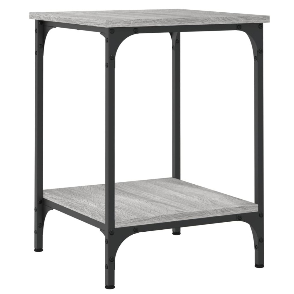vidaXL Τραπεζάκι Σαλονιού Γκρι Sonoma 40x40x55 εκ. Επεξεργασμένο Ξύλο